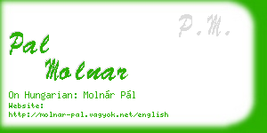 pal molnar business card